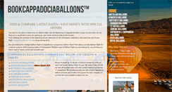 Desktop Screenshot of bookcappadociaballoons.com