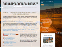 Tablet Screenshot of bookcappadociaballoons.com